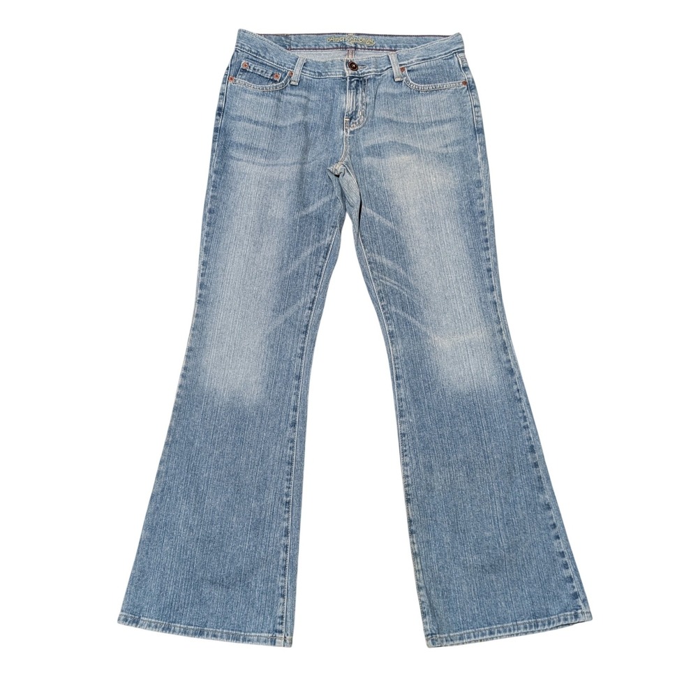 American Eagle Jeans Womens 10 Blue Hipster Fit Wide Leg Vintage Y2K Flare Pant